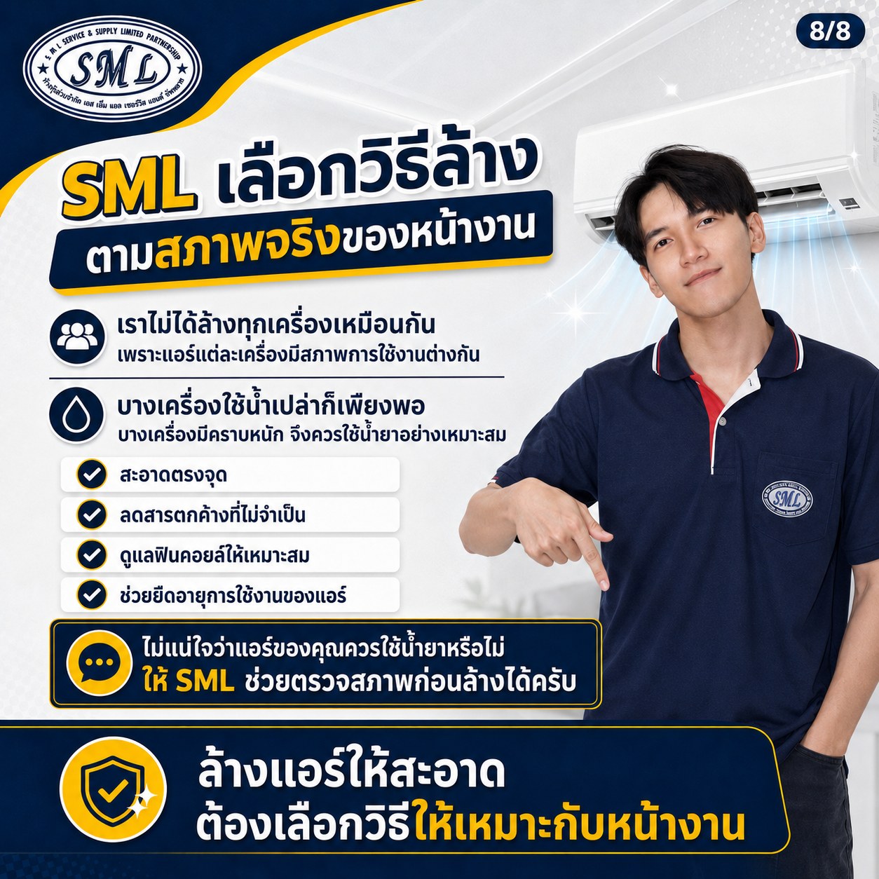 น้ำยาล้างแอร์ ไม่ใช่ยิ่งใช้เยอะ ยิ่งดี ภาพที่ 8